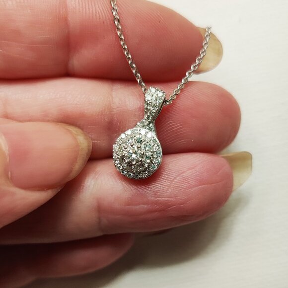Lab diamond .33 ct necklace - Picture 1 of 2